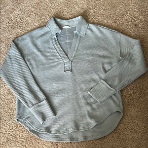 Womens Light Blue Blu Pepper V-neck Sweater Size S